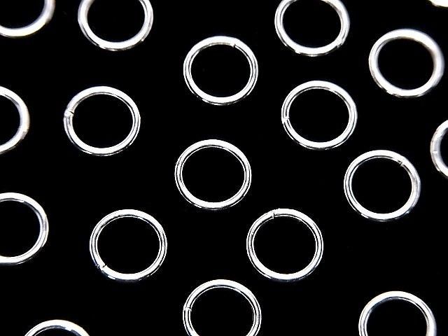 Silver925 丸カン(クローズタイプ) 【4mm】【5mm】【6mm】【8mm】【10mm】 生地 5個の画像