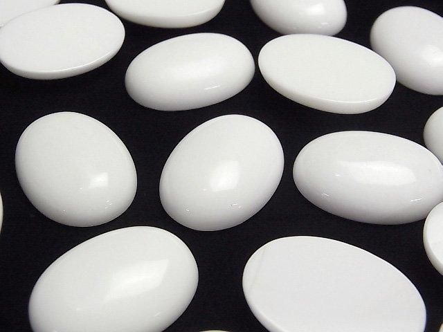 【動画】ホワイトオニキスAAA オーバル カボション30×22mm 1個 サムネイル3