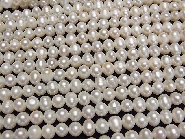 【動画】淡水真珠AA+ ポテト6~7mm ホワイト 1連(約34cm) サムネイル3
