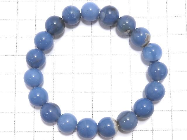 【動画】【1点もの】オーウィーブルーオパール ラウンド10mm 1連(ブレス) NO.9 サムネイル2