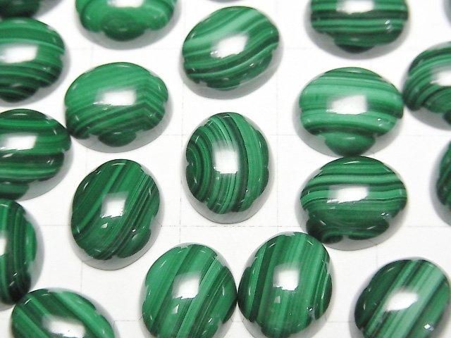 【動画】マラカイトAAA オーバル カボション12×10mm 2個 サムネイル2