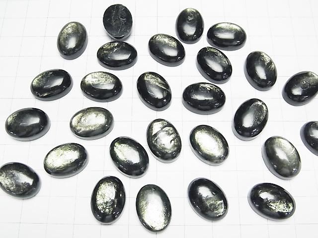 【動画】グリーンマイカAAA オーバル カボション18×13mm 1個 サムネイル4