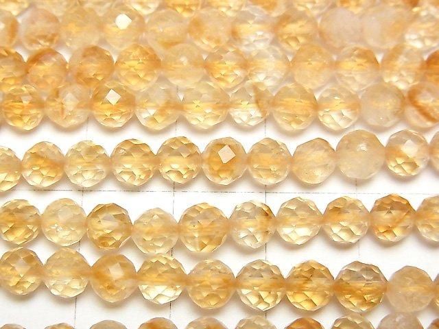 【動画】【素晴らしい輝き】ファントムシトリンAA++ ラウンドカット5mm 1連(約37cm) サムネイル2