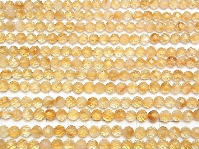 【動画】【素晴らしい輝き】ファントムシトリンAA++ ラウンドカット5mm 1連(約37cm) サムネイル3