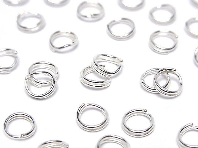 Silver925 二重カン【5mm】【6mm】【8mm】【10mm】 生地 3個の画像