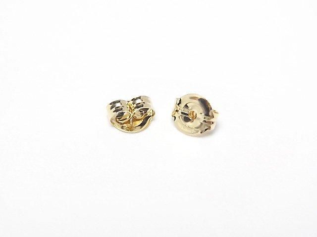 K18 Yellow Gold】 ピアスキャッチ 1ペア｜天然石ビーズの卸問屋