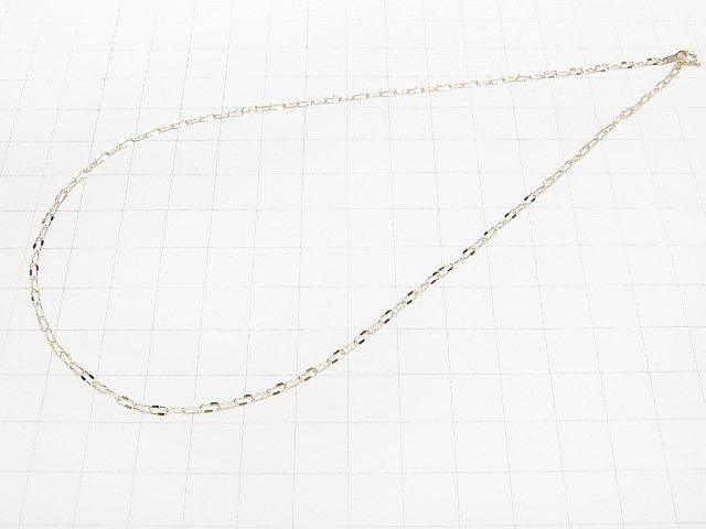 【動画】【K10 Yellow Gold】ハーフフラットオーバルチェーン 約1.9mm幅 ネックレス 1本 サムネイル4
