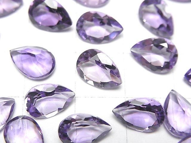 【動画】宝石質アメジストAAA ルース ペアシェイプファセットカット10×7mm 3粒 サムネイル2