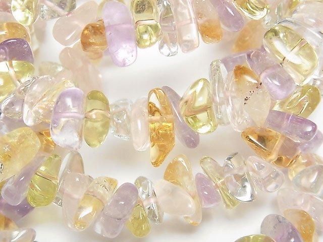 【動画】いろんな天然石AAA- チップ(タンブル) 1連(ブレス)の画像