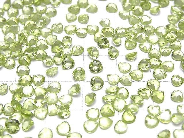 【動画】宝石質ペリドットAAA- ルース マロンファセットカット4×4mm 10粒 サムネイル4