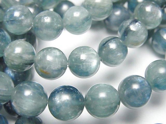 【動画】カイヤナイトAA++ ラウンド8mm 【ブルーグリーン】 1連(ブレス)の画像