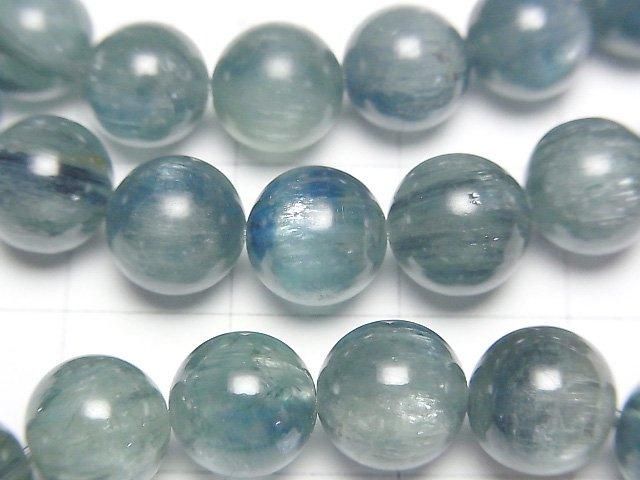 【動画】カイヤナイトAA++ ラウンド8mm 【ブルーグリーン】 1連(ブレス) サムネイル2