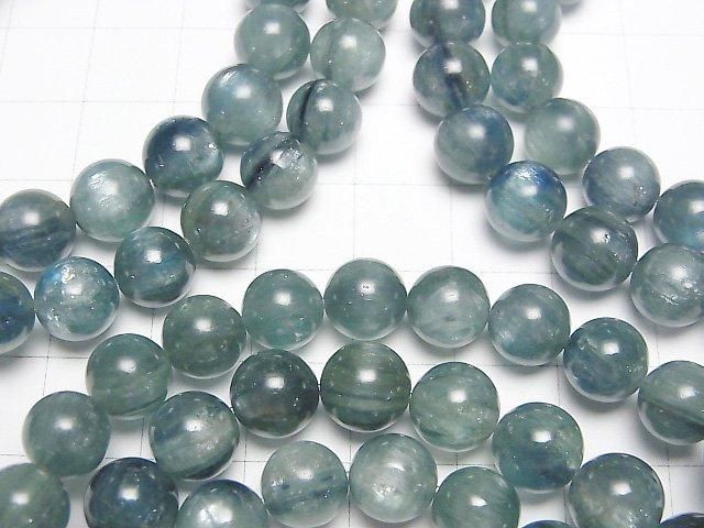 【動画】カイヤナイトAA++ ラウンド8mm 【ブルーグリーン】 1連(ブレス) サムネイル3