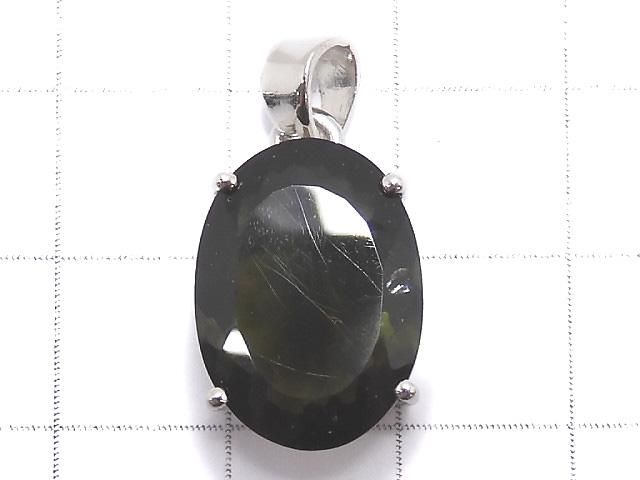 【動画】【1点もの】モルダバイトAAA ファセットカットペンダントトップ SILVER925製 NO.70 サムネイル2