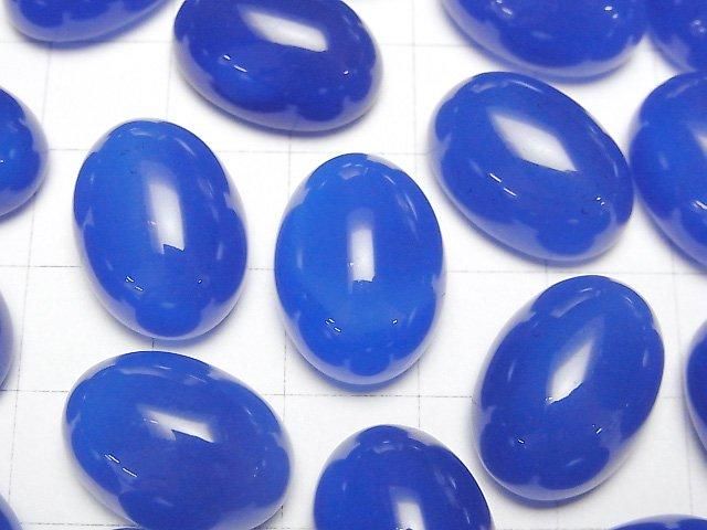【動画】ブルーカルセドニーAAA オーバル カボション18×13mm 3個 サムネイル2