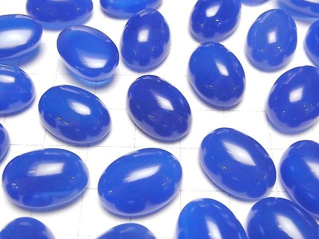 【動画】ブルーカルセドニーAAA オーバル カボション18×13mm 3個 サムネイル3