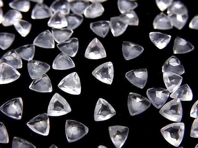 【動画】宝石質ローズクォーツAAA ルース トライアングルファセットカット4×4mm 10粒 サムネイル3