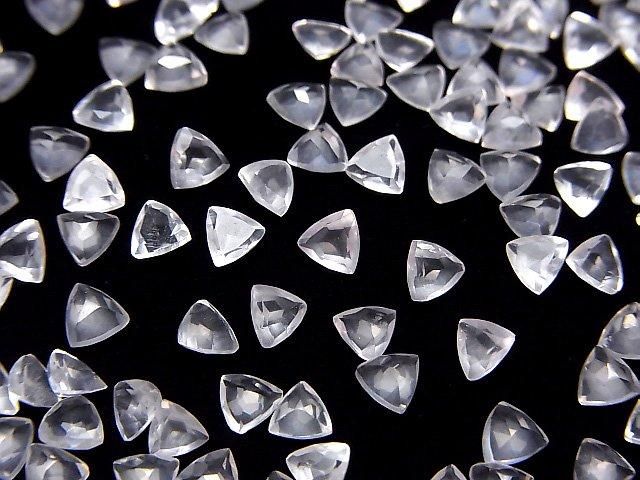 【動画】宝石質ローズクォーツAAA ルース トライアングルファセットカット4×4mm 10粒 サムネイル4