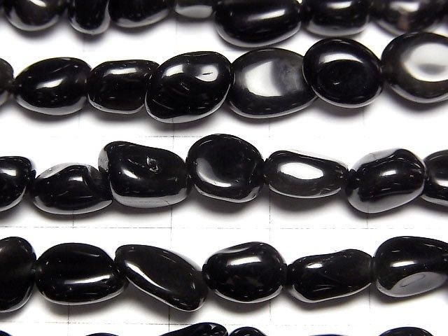 【動画】ブラックオブシディアンAA++ タンブル 1連(約37cm) サムネイル2