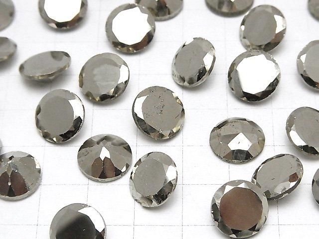 【動画】パイライト ルース ラウンドファセットカット12×12mm 1粒 サムネイル4