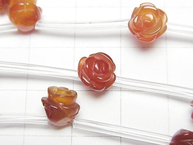 【動画】レッドアゲートAA++ 薔薇(ローズ)8mm 半連/1連(約29cm) サムネイル2