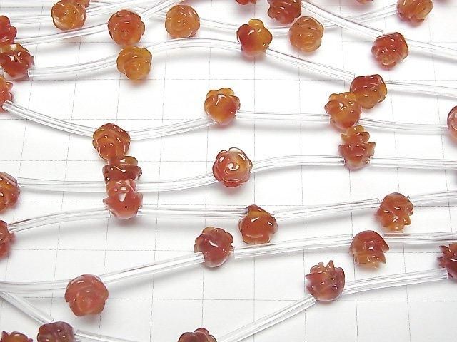 【動画】レッドアゲートAA++ 薔薇(ローズ)8mm 半連/1連(約29cm) サムネイル3