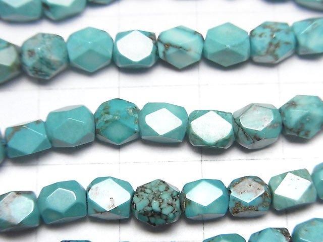 【動画】マグネサイトターコイズ レクタングルチューブカット6×5×5mm 1連(約34cm) サムネイル2
