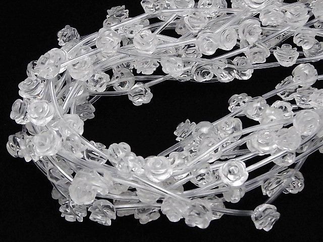 【動画】クリスタルAAA 薔薇(ローズ)12mm 半連/1連(約31cm) サムネイル4