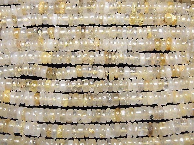 【動画】ルチルクォーツAA ロンデル(ヘイシ) 1連(約34cm) サムネイル3