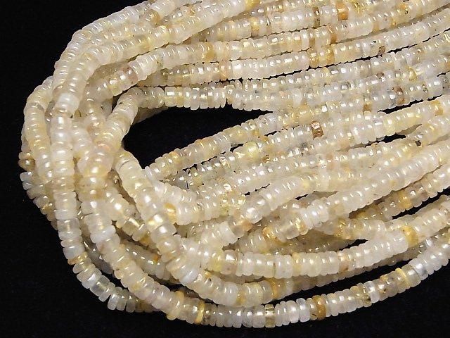【動画】ルチルクォーツAA ロンデル(ヘイシ) 1連(約34cm) サムネイル4
