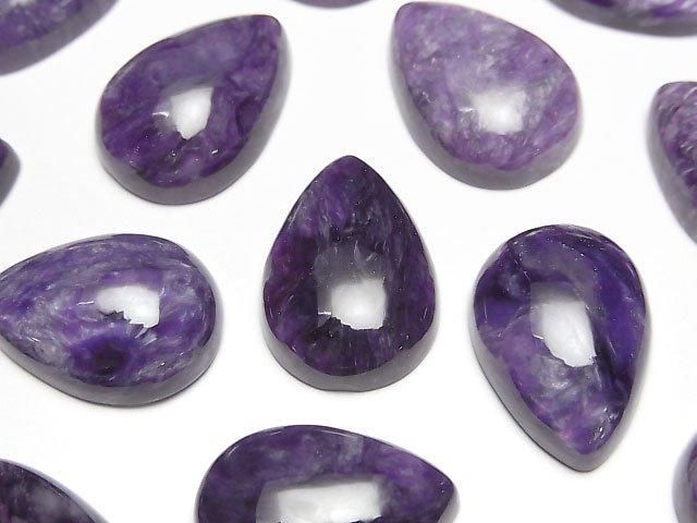 【動画】チャロアイトAA++ ペアシェイプ カボション18×13mm 1個の画像