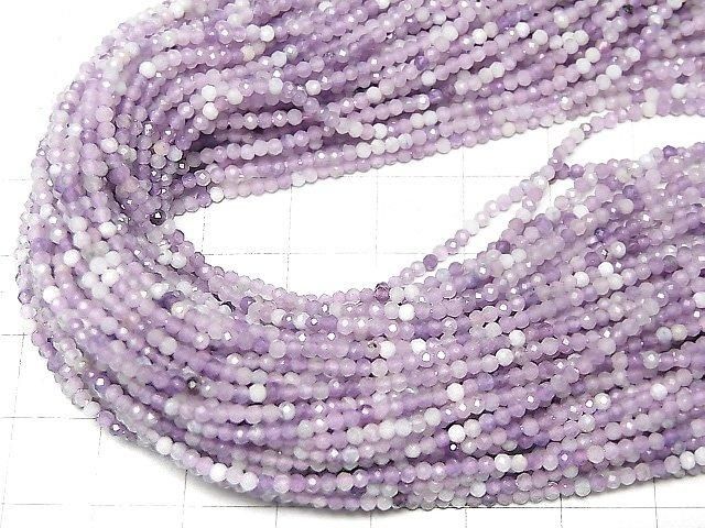 【動画】【素晴らしい輝き】レピドライトAA ラウンドカット2mm 1連(約36cm) サムネイル4