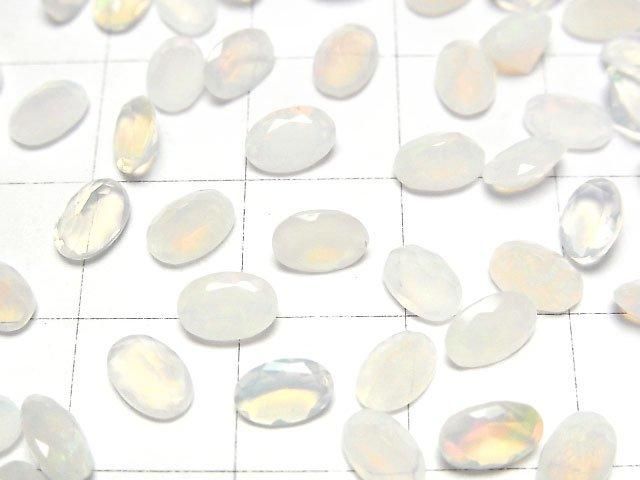 【動画】宝石質エチオピア産オパールAA+ ルース オーバルファセットカット6×4mm 10粒 サムネイル2