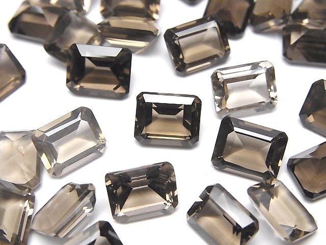 動画】宝石質スモーキークォーツAAA ルース レクタングルファセットカット9×7mm 3粒  天然石ビーズ・パワーストーンの卸問屋・通販｜ケンケンジェムズ