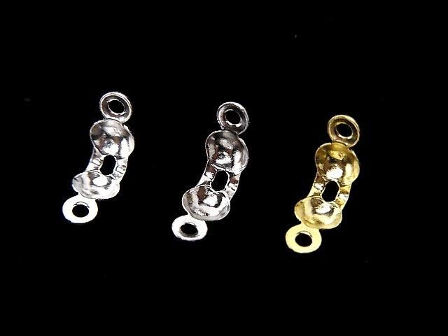 Silver925 ボールチップ3.5mm ダブルループ 【生地】【ロジウム】【18KGP】 5個の画像