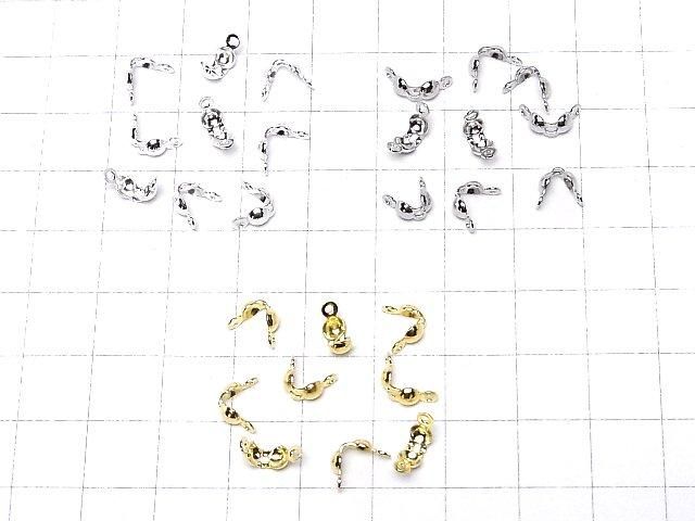 Silver925 ボールチップ3.5mm ダブルループ 【生地】【ロジウム】【18KGP】 5個 サムネイル4