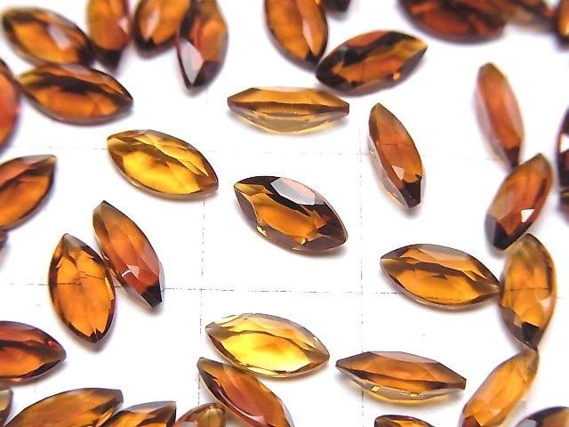 【動画】宝石質マデイラシトリンAAA ルース マーキスファセットカット8×4mm 3粒 サムネイル2