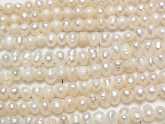 【動画】淡水真珠AA ホワイト ロンデル4~5mm 1連(約33cm) サムネイル2