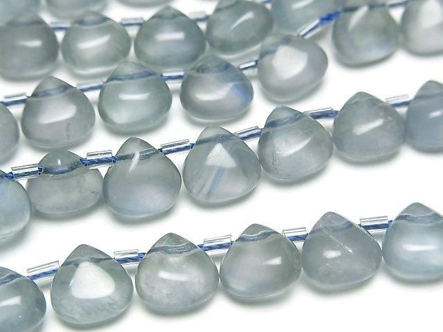 【動画】ブルーグリーンフローライトAA++ マロン(プレーン)8×8mm 1連(約19cm)の画像