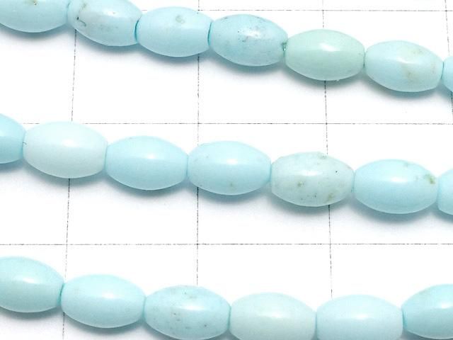 【動画】マグネサイトターコイズ ライス6×4×4mm 1連(約37cm) サムネイル2
