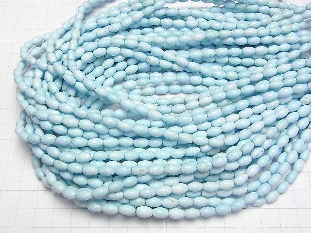 【動画】マグネサイトターコイズ ライス8×5×5mm 1連(約38cm) サムネイル4