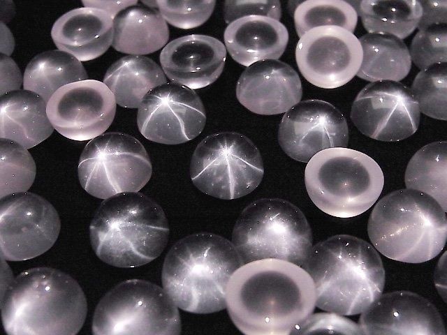 【動画】スターローズクォーツAAA ラウンド カボション10×10mm 2個 サムネイル3