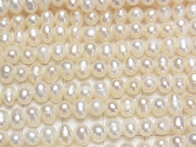 【動画】淡水真珠AA+ ポテト5~5.5mm ホワイト 1連(約33cm) サムネイル2