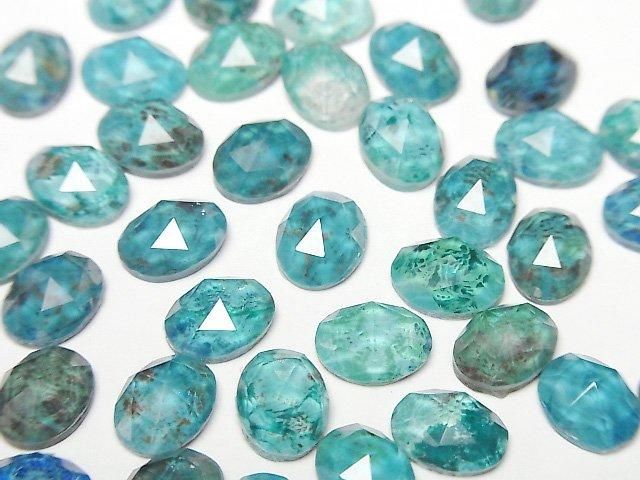 【動画】クリソコラ×クリスタルAAA オーバル ローズカット8×6mm 3個の画像
