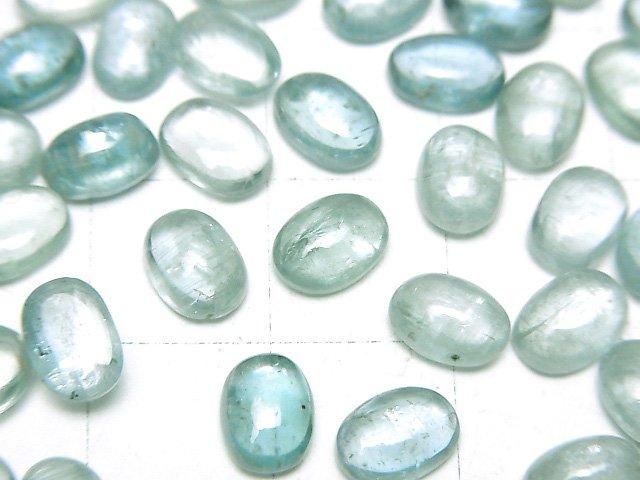 【動画】宝石質アクアカイヤナイトAAA- オーバル カボション7×5mm 2個 サムネイル2