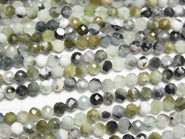 【動画】【素晴らしい輝き】グリーントルマリンAA ラウンドカット3.5mm 1連(約36cm) サムネイル2