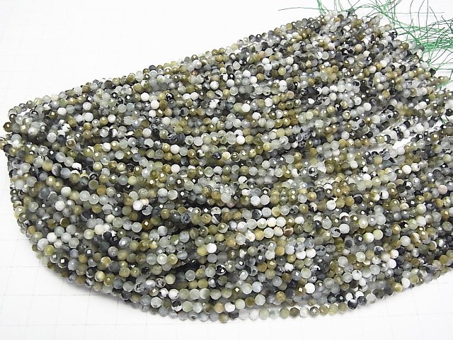 【動画】【素晴らしい輝き】グリーントルマリンAA ラウンドカット3.5mm 1連(約36cm) サムネイル4