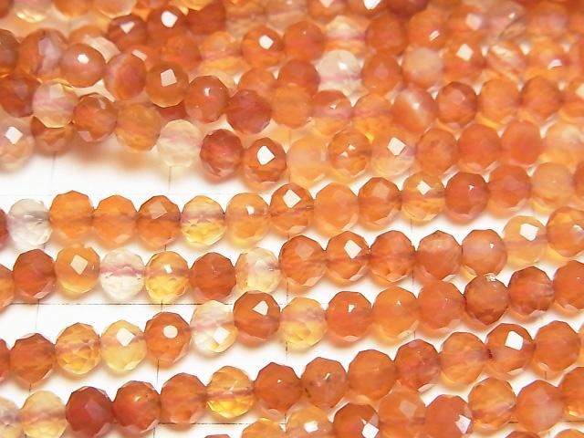 【動画】【素晴らしい輝き】ミックスカーネリアン ラウンドカット4mm 1連(約36cm) サムネイル2