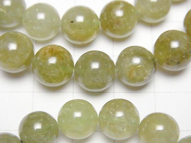 【動画】グリーンガーネットAA+ ラウンド10mm 1連(ブレス) サムネイル2