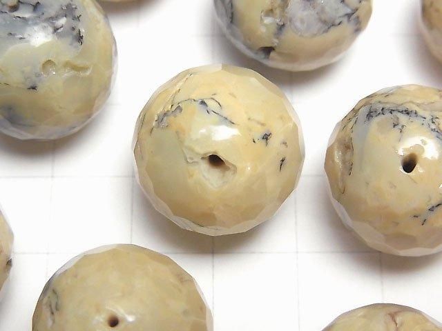 【動画】【粒売り】アフリカンオパール 128面ラウンドカット20mm 5粒 サムネイル2
